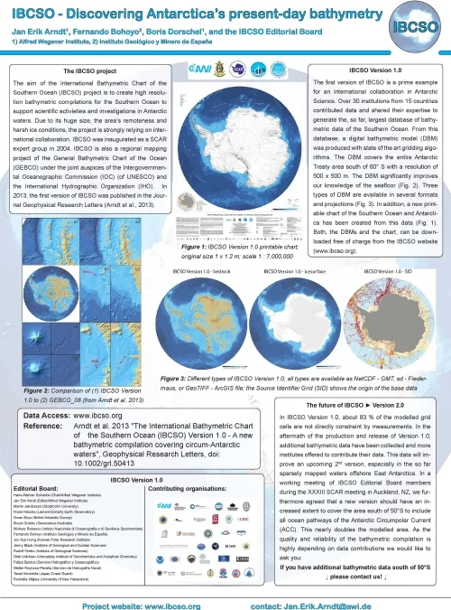 IBCSO Poster at 2015 ISAES XXII available